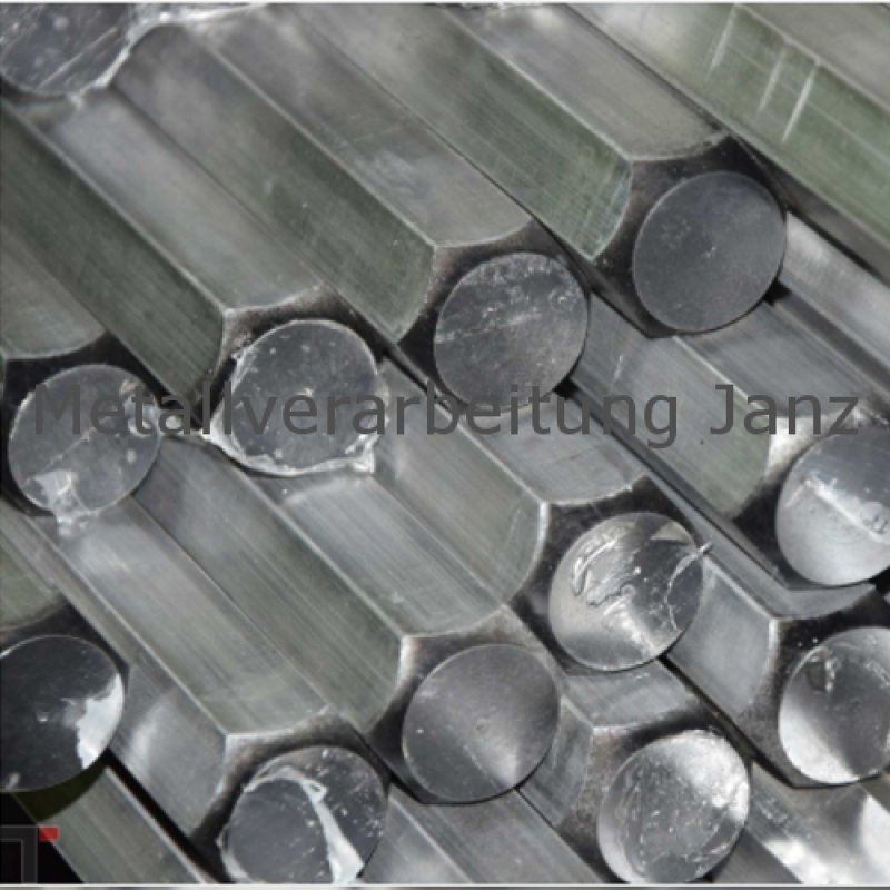 Aluminium Sechskantstange SW 41mm X 1000mm - AlCuMgPb Nach EN AW 2007