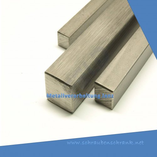 L: 300mm auf Zuschnitt Edelstahl Vierkant VA V2A blank h11-30x30mm 30cm