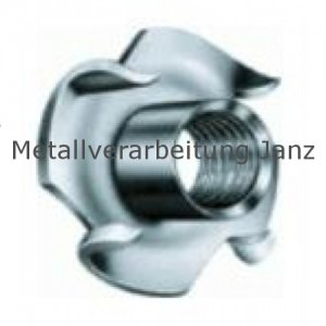 Einschlagmuttern M5x8mm A2 Edelstahl 100 Stück
