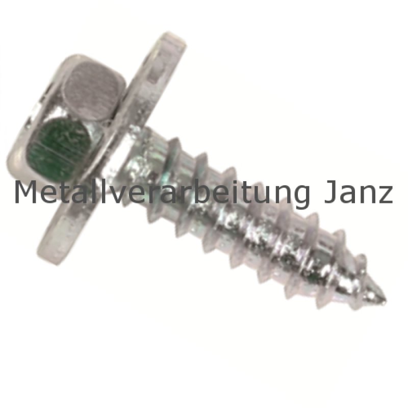 Kombi-Blechschrauben 6-kt. DIN 6901 verzinkt, 4,8 x19,0 mm 1.000 Stück