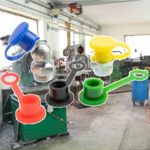 Fettnippel / Schmiernippel Schutzkappe mit Lasche DIN71412 10 Stück
