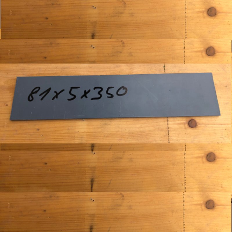 Reststücke PVC Platte Zuschnit - 81x5 Länge 350 mm