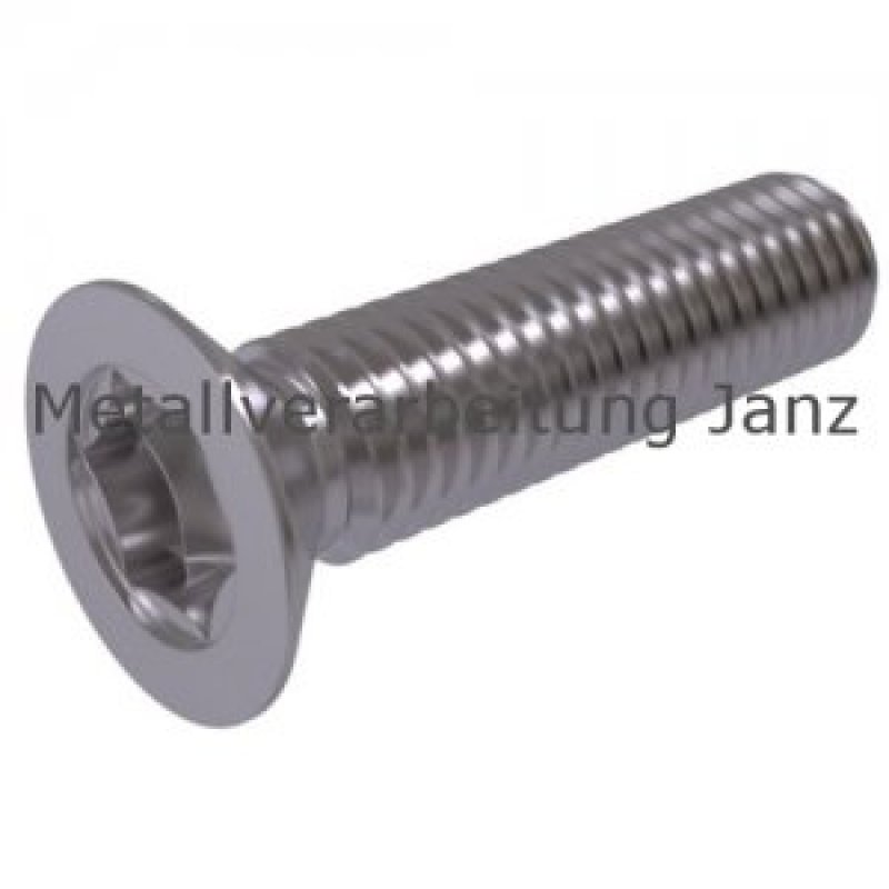 Senkschrauben mit Torx TX 10 A2 Edelstahl M 3x6 mm - 100 Stück