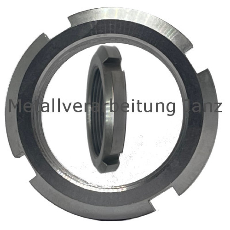 Nutmuttern DIN 981 M20x1,0 mm Typ KM 4 Stahl  - 1 Stück