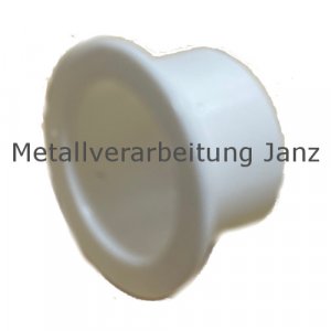 Bundbuchse EP22 Bohrung 25mm Außendurchmesser 28mm Bunddurchmesser 35mm Länge 21,5mm Farbe weiss - 1 Stück
