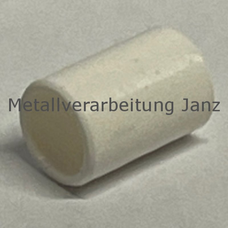 Buchse EP22 Bohrung 20 mm Außendurchmesser 23 mm Länge 10 mm Farbe weiß - 1 Stück