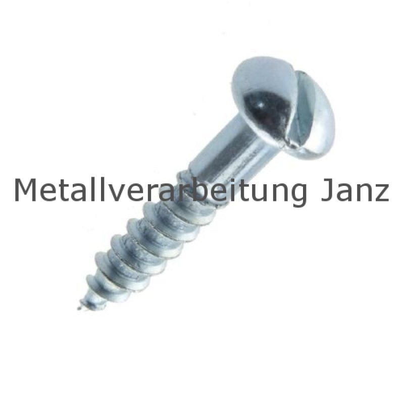 Halbrundschrauben mit Schlitz DIN 96, A2 Edelstahl M 5x50 - 1000 Stück