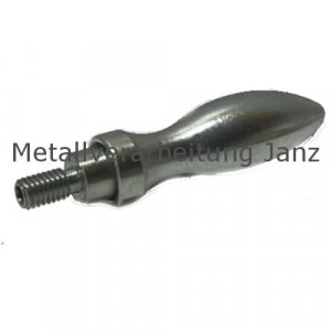 Drehbarer Ballengriff aus Stahl DIN 98 St Durchmesser 16mm Ausführung E mit Gewindezapfen M6 - 1 Stück