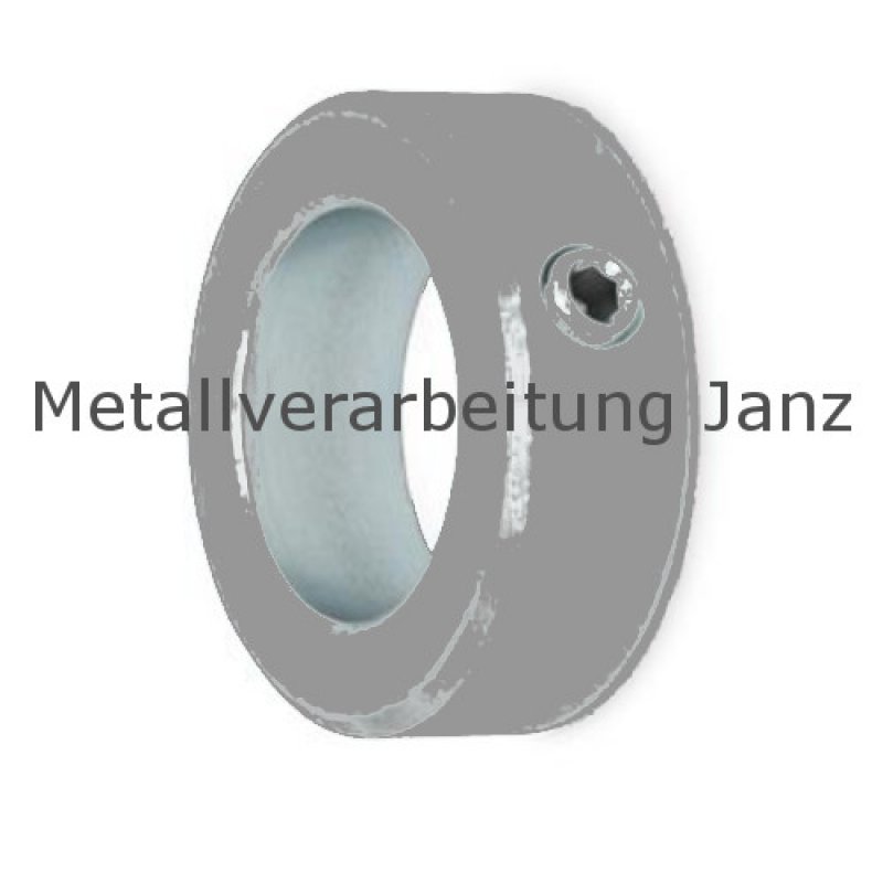 Stellring DIN 705 A Bohrung 18mm Oberfläche blank Gewindestift mit Innensechskant nach DIN EN ISO 4027 (alte DIN 914) - 1 Stück
