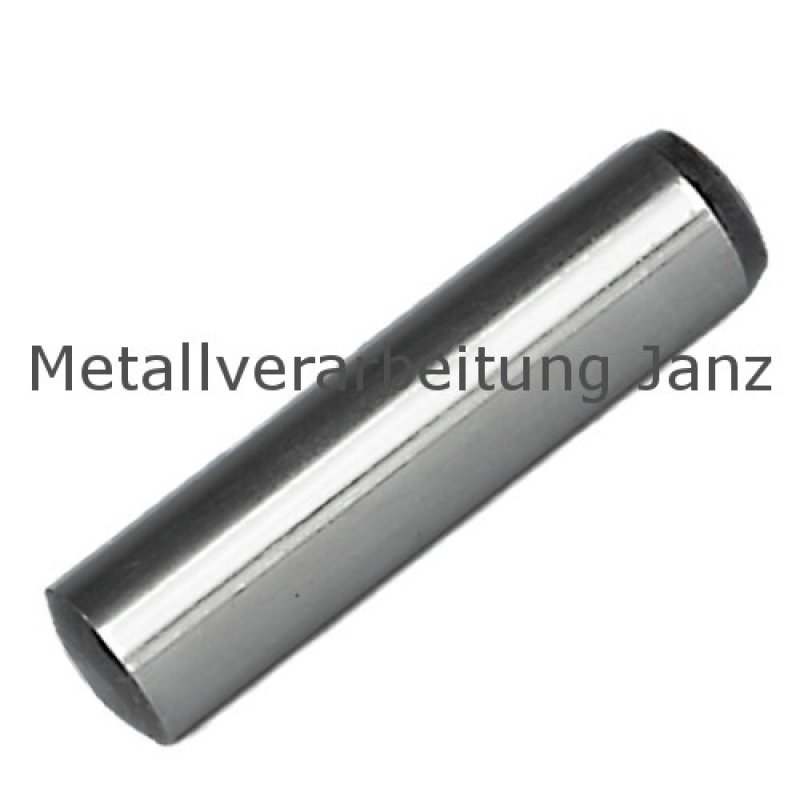 Zylinderstift DIN 6325 Toleranz m6 Stahl gehärtet Durchmesser 1,5 x 4 mm - 1 Stück