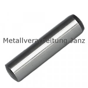 Zylinderstift DIN 6325 Toleranz m6 Stahl gehärtet Durchmesser 2 x 5 mm - 1 Stück