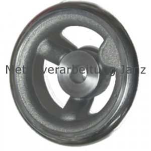 Speichen-Handrad DIN 950 aus Grauguss 3 Speichen Kranz gedreht und poliert Ausführung N/A Durchmesser 125mm - 1 Stück