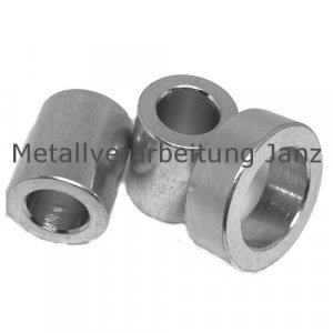 Distanzbuchse TS Stahl verzinkt Innendurchmesser 5mm Außendurchmesser 10mm Länge 5mm - 1 Stück