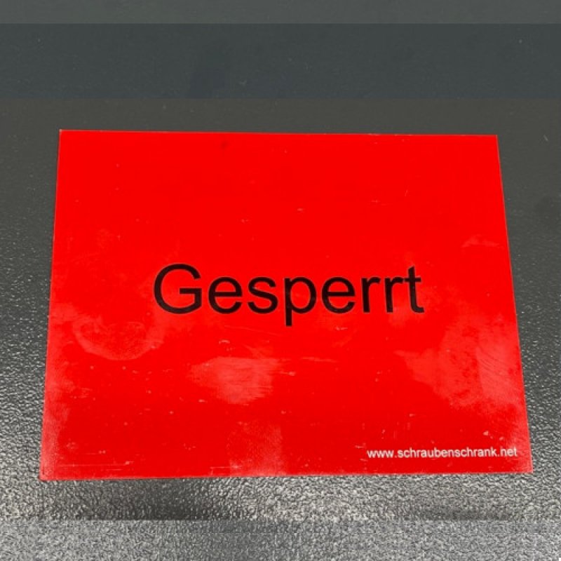 Magnetschild GESPERRT - 1 Stück