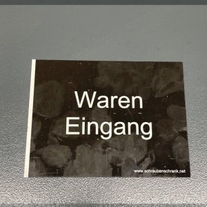 Magnetschild WAREN EINGANG - 1 Stück