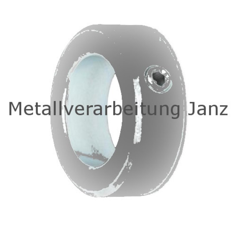 Stellring DIN 705 A Bohrung 4mm Oberfläche Stahl verzinkt Gewindestift mit Innensechskant nach DIN EN ISO 4027 (alte DIN 914) - 1 Stück