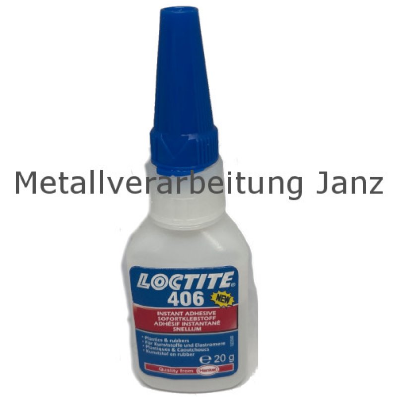 Loctite 406 Universal-Sofortklebstoff für Kunststoff und Gummi Inhalt 20g