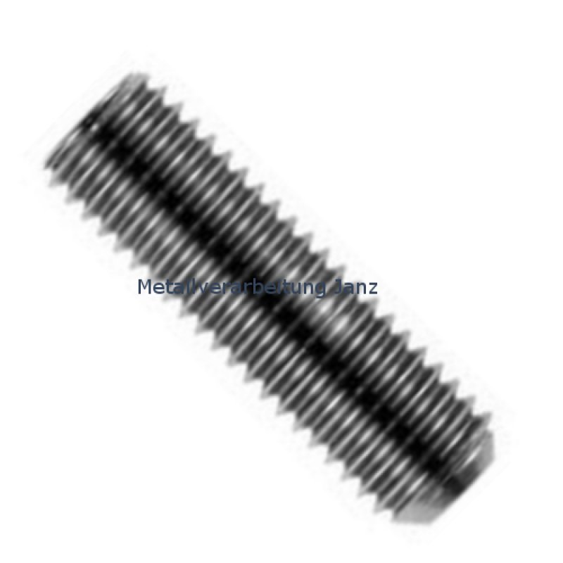 Gewindestifte mit Innensechskant u. Kegelkuppe A2 DIN 913 M4x14 Edelstahl - 2500 Stück