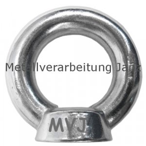 Ringmutter M8 nach DIN 582 aus A2 Edelstahl 25 Stück