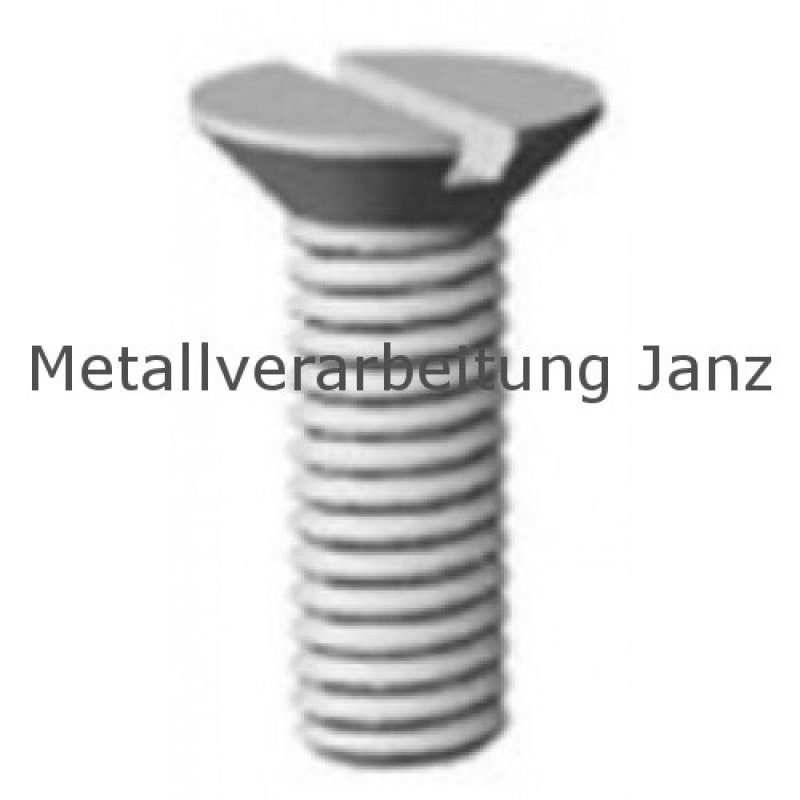 DIN 963 Senkschrauben mit Schlitz A2 Edelstahl M18X70 - 25 Stück