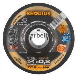 RHODIUS Trennscheibe XTK8, Form: gekröpft - 1 Stück
