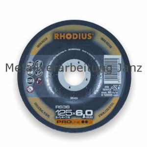 RHODIUS Schruppscheibe RS38, Form: gekröpft - 1 Stück