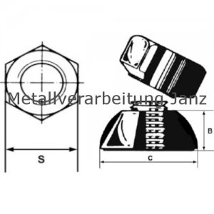 A2 Edelstahl Abreissmuttern