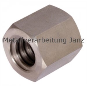 Sechskantmuttern mit Trapezgewinde, eingängig rechts, Edelstahl