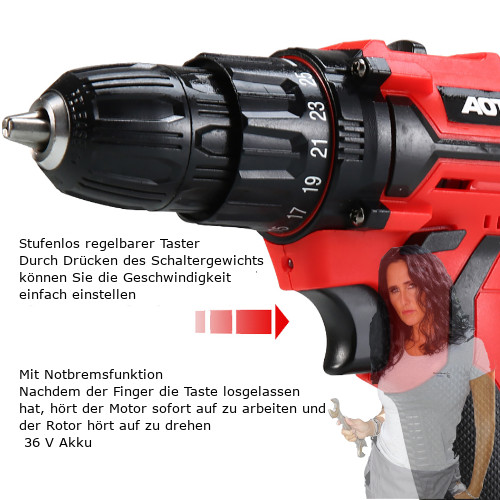 Akkubohrer 36 Volt