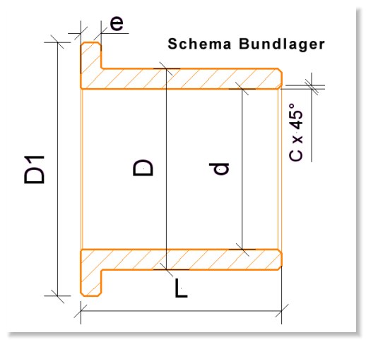 Gleitlager Sinterbronze